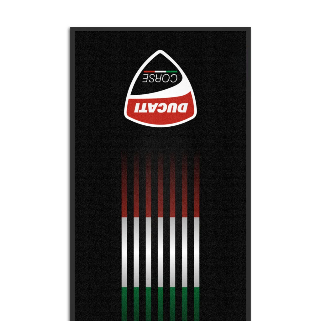 Ducati Motosiklet Logolu Garaj Halısı & Park Matı 100x200