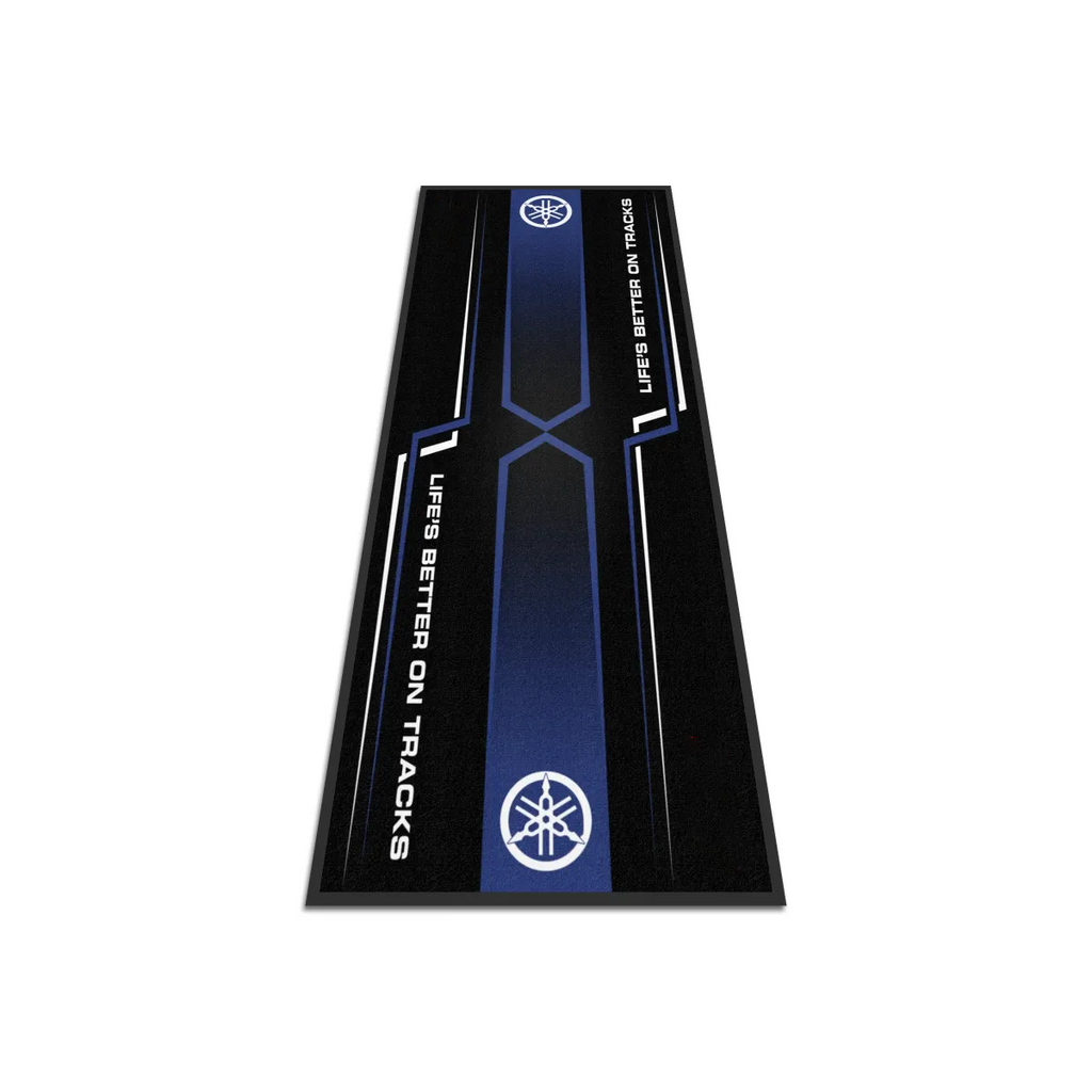 Yamaha Motosiklet Çizgili Garaj Halısı & Park Matı 100x200