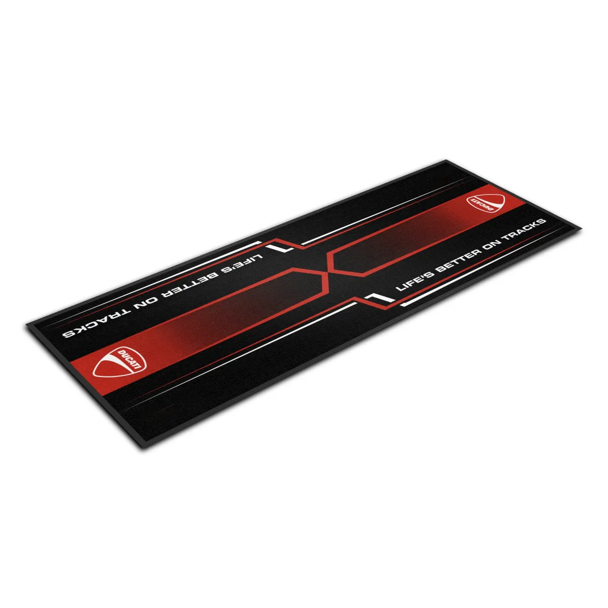 Ducati Motosiklet Keskin Çizgiler Garaj Halısı & Park Matı 100x200