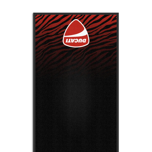 Ducati Motosiklet Dalgalar Garaj Halısı & Park Matı 100x200