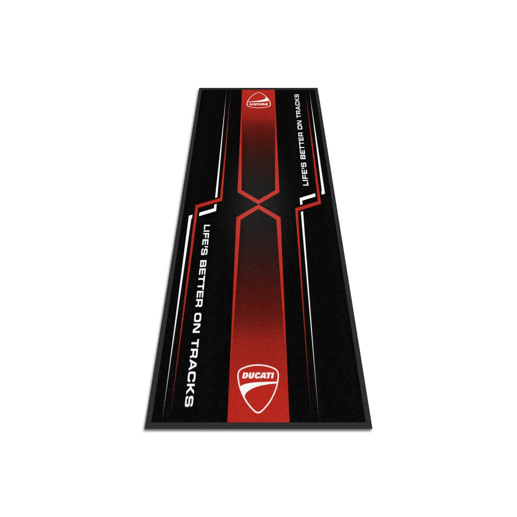 Ducati Motosiklet Keskin Çizgiler Garaj Halısı & Park Matı 100x200