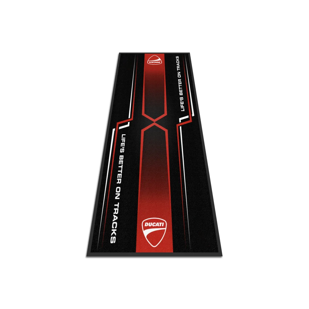 Ducati Motosiklet Keskin Çizgiler Garaj Halısı & Park Matı 100x200