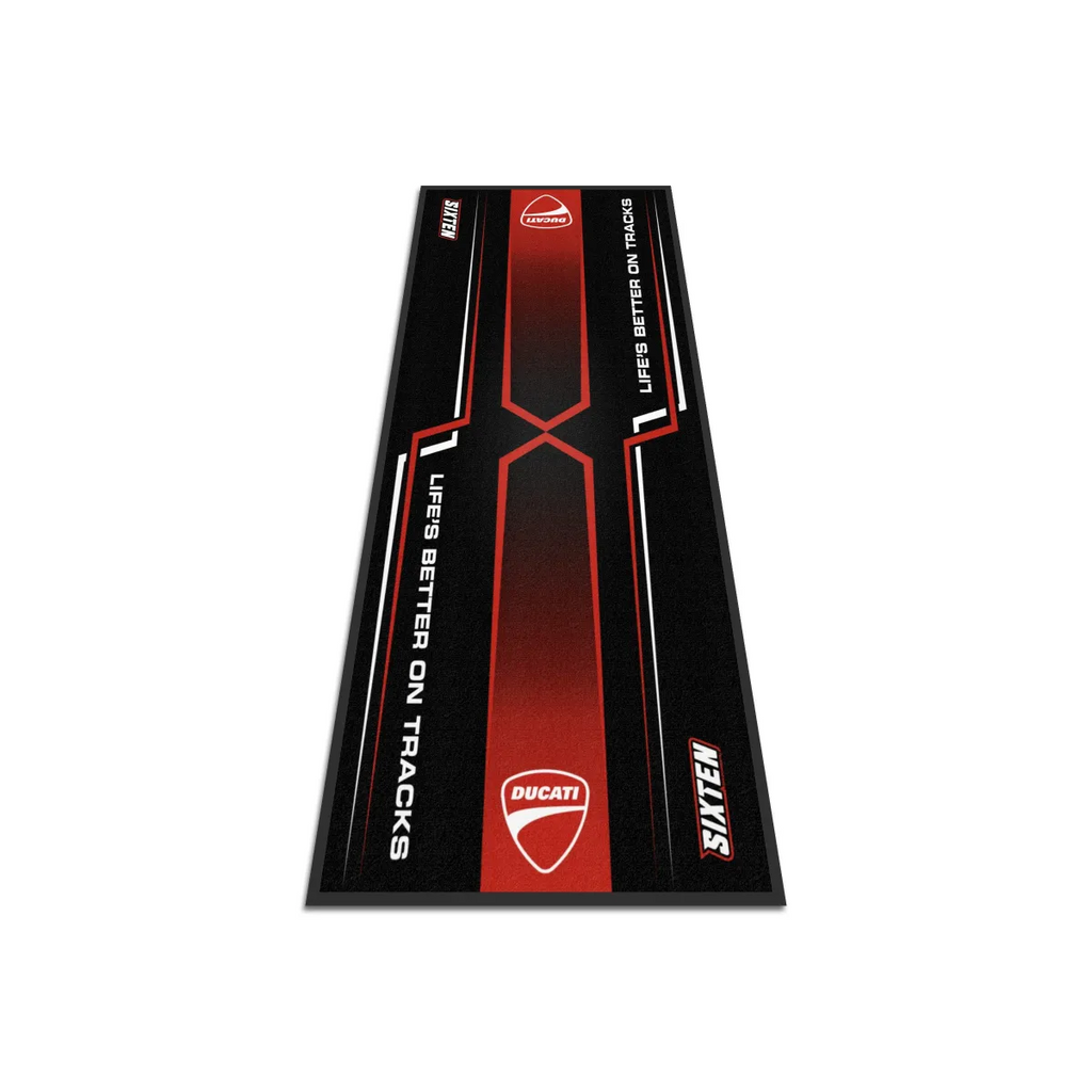 Ducati Motosiklet Keskin Çizgiler Garaj Halısı & Park Matı 100x200