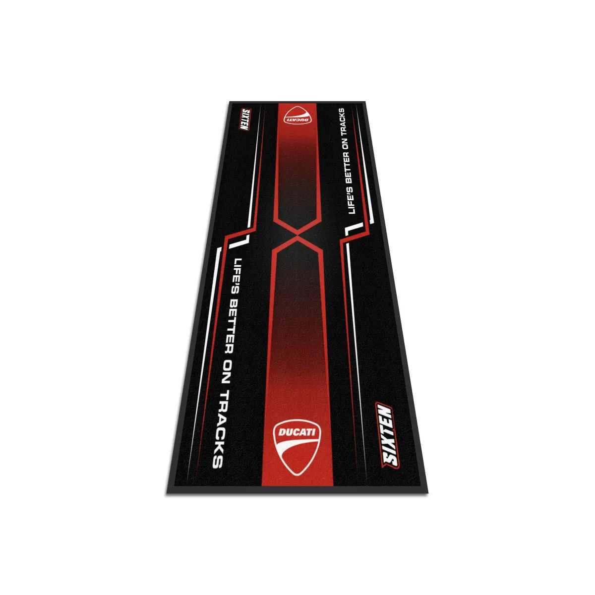 Ducati Motosiklet Keskin Çizgiler Garaj Halısı & Park Matı 100x200