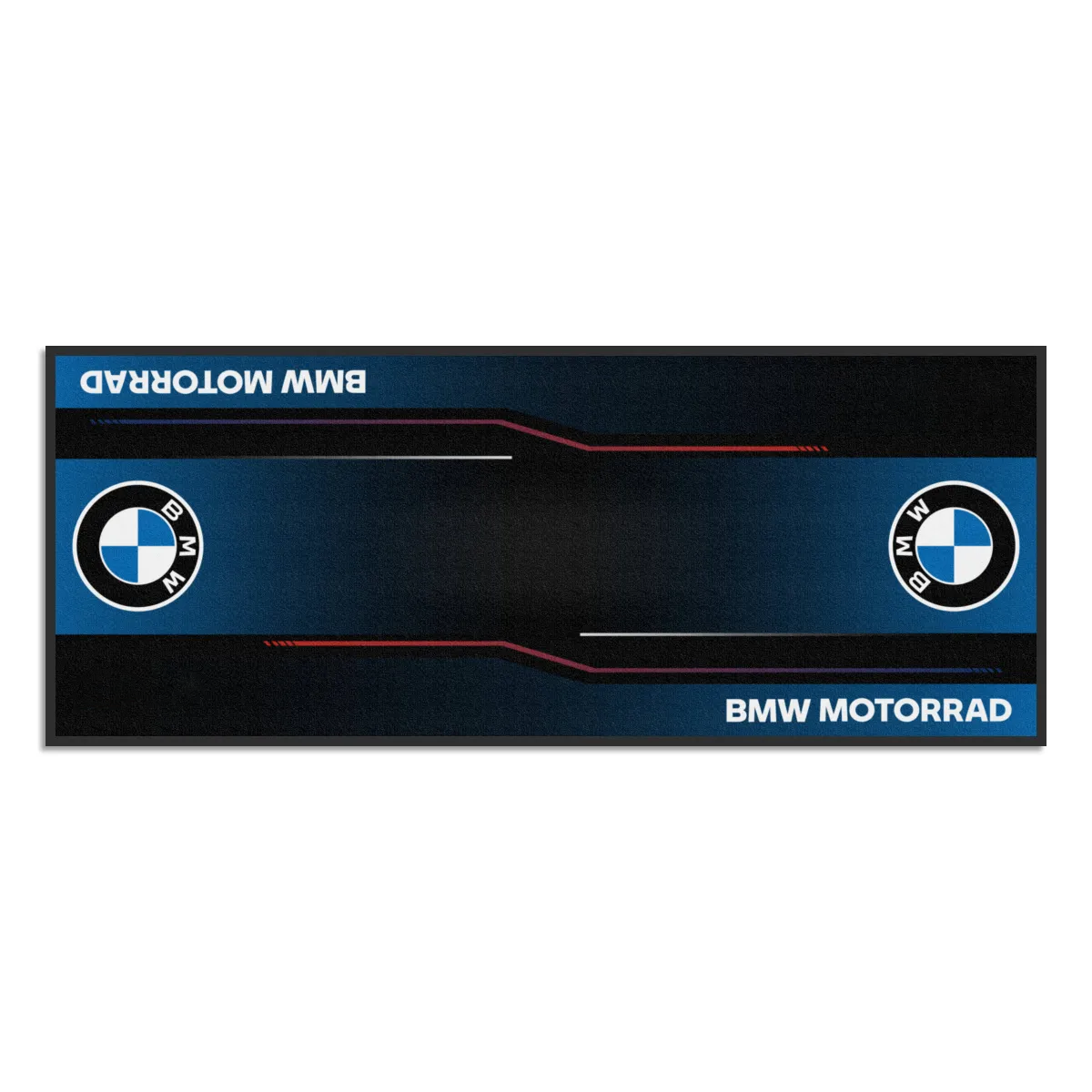 BMW Logolu Motosiklet Keskin Çizgiler Garaj Halısı & Park Matı 100x200