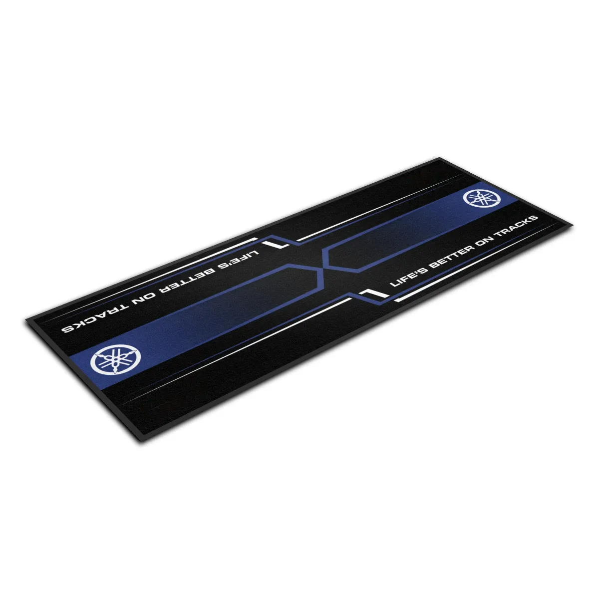 Yamaha Motosiklet Çizgili Garaj Halısı & Park Matı 100x200